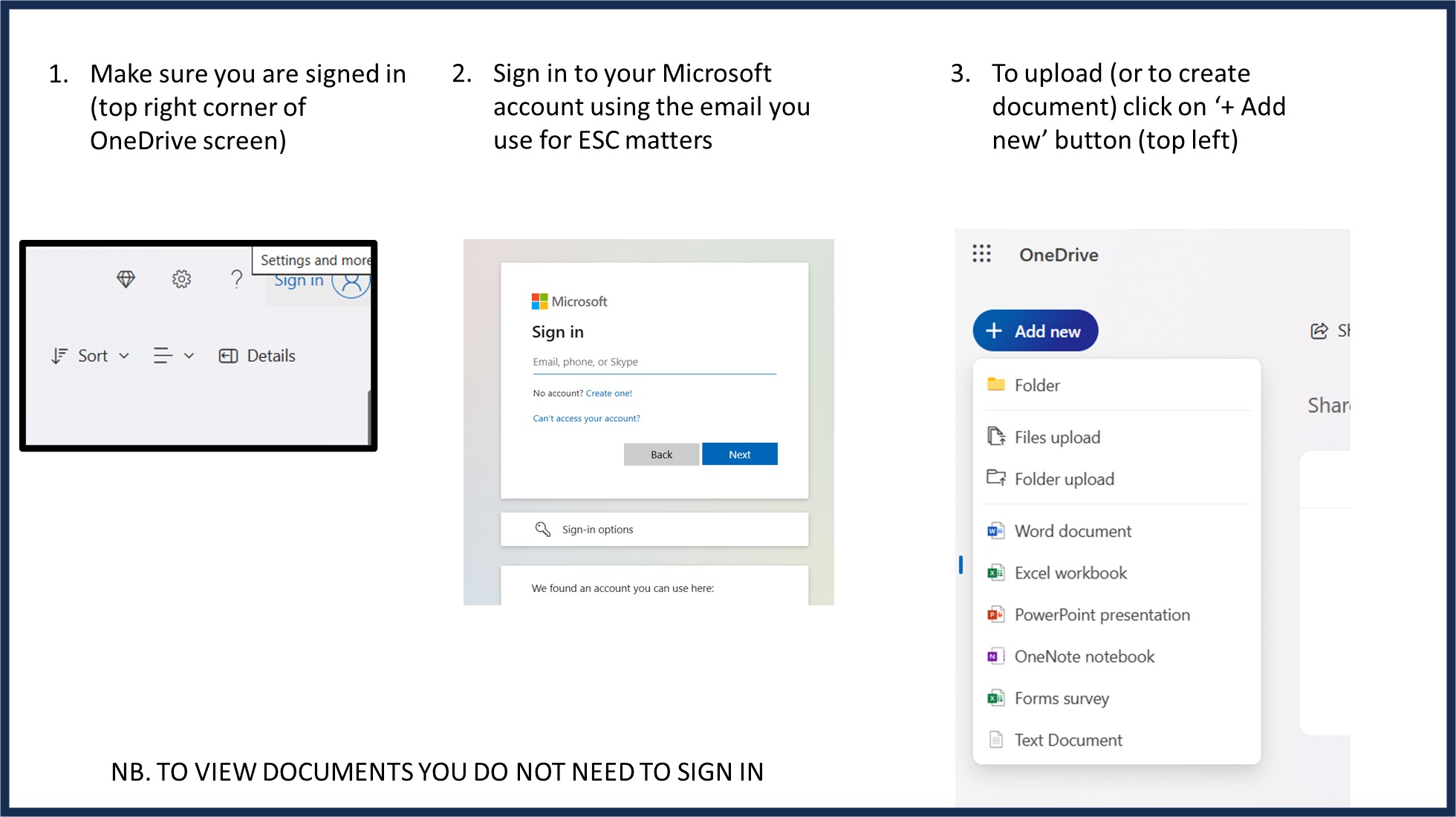 ESC uses OneDrive for documentation – Ember Sports Club